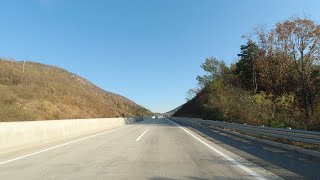 Highway Driving No Talking No Music  Seoul to Busan Korea [upl. by Ymor]