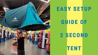 How To Fold The Pop Up Tent 2secondtent By Decathlon [upl. by Yunick]