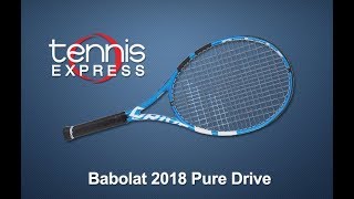 Babolat 2018 Pure Drive Tennis Racquet Review  Tennis Express [upl. by Nomead]