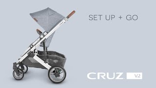 UPPAbaby Cruz V2  Set Up  Go [upl. by Yesnel87]