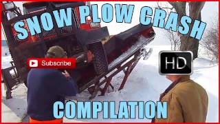 Snow Plow Crash Compilation  over 10 minutes [upl. by Quincey]