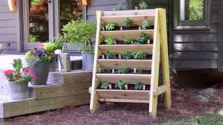 How to Build a Vertical Herb Planter [upl. by Fotina26]