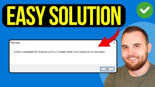 EASY Fix A D3D11 compatible GPU 2025 [upl. by Aynos]