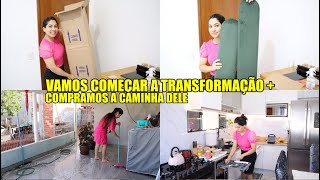 FINALMENTE VAMOS COMEÇAR A TRANSFORMAÇÃO  COMPRAMOS A CAMA DELE Juliane Jocoski [upl. by Grose837]