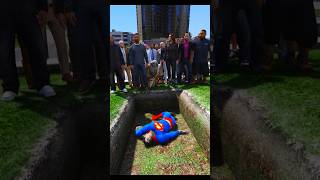 GTA V SUPERMANS FATHER COMES FROM THE FUTURE AND BURIES HIM IN THE GRAVE PART 2 shorts [upl. by Otineb]