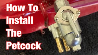 How To Install The Petcock On A Motorcycle Part 186 [upl. by Swift]