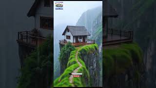 Minimalist house on a cliff asbunhomedesign shorts Relaxation [upl. by Jat]