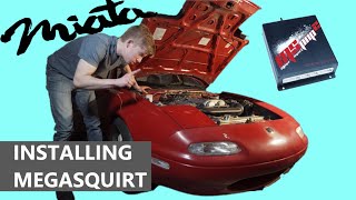 Install Megasquirt PNP 9697 18L Miata MSPNP2 [upl. by Ennahtur660]