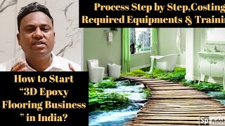 3d Epoxy flooring Process  3d Epoxy flooring Businesses in India [upl. by Pansie]