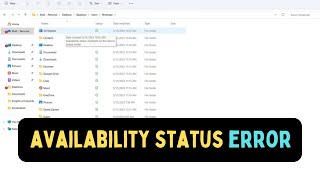 How to Fix quotAvailability status Available on this devicequot Error in OneDrive On Windows 11 [upl. by Elva]