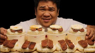 MUKBANG MCDONALDS BREAKFAST  9x MCDONALDS LONGGANISA  MUKBANG PHILIPPINES [upl. by Inahet222]