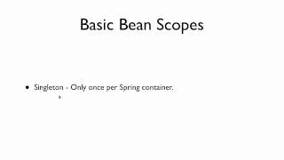 Spring Tutorial 11  Understanding Bean Scopes [upl. by Hgieloj356]