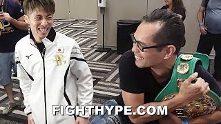 NONITO DONAIRE amp NAOYA INOUE CROSS PATHS amp REUNITE FORMER FOES AGREE TO REMATCH amp CRACK JOKES [upl. by Ada277]