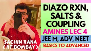 ❤️‍🔥Diazonium Salts Coupling Reaction Deamination  Amines  JEE Main Advanced NEET 2024 [upl. by Gord]