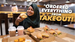 ORDERED EVERY BURGER AT TAKEOUT Almost [upl. by Nosiaj]