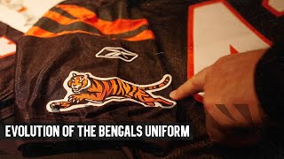 Evolution of the Bengals Uniform  Cincinnati Bengals [upl. by Carrol]