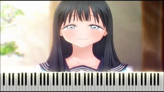 Akebis Sailor Uniform Episode 1 OST  My Uniform Piano Tutorial  sheet [upl. by Kaspar]