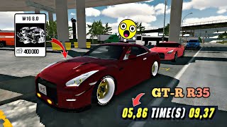 Best Gearbox Nissan GTR R35 Car Parking 1695hp New Version [upl. by Ecienal927]