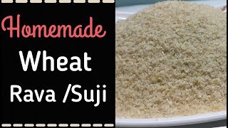 How to prepare Wheat RavaSamolina at Home Homemade Suji Rava in Kannada ಗೋದಿ ರವೆ ಮಾಡುವ ವಿಧಾನ [upl. by Adelheid]