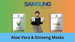 The One Health company Aloe Vera and Ginseng Masks [upl. by Palermo69]