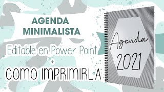 COMO IMPRIMIR AGENDA PASO A PASO  DESCARGA DE AGENDA 2021 [upl. by Thgiled535]