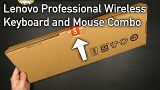 Lenovo Professional Wireless Keyboard and Mouse Combo  Unboxing amp First Look [upl. by Tenrag644]