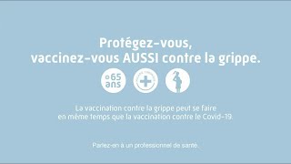 Assurance Maladie  Vaccin grippe quotprotégezvous vaccinezvous aussi contre la grippequot Pub 35s [upl. by Lynnelle41]