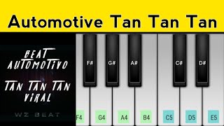 Beat Automotive Tan Tan Tan Viral Piano Tutorial  Stylish Piano Tutorial [upl. by Elman676]