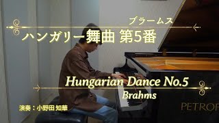 ハンガリー舞曲 第5番  ブラームス｜Brahms  Hungarian Dance No5 Ungarische Tänze Nr5 ー 小野田 知華 [upl. by Suilenroc]