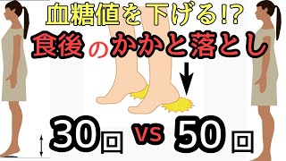 【衝撃】かかと落とし血糖値を下げる運動 2つの実験【糖尿病】 [upl. by Dori333]