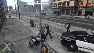 Paris Platynov vs Policja w Gta RP [upl. by Yeltihw135]