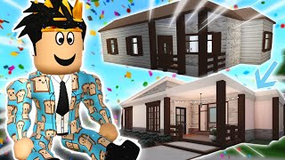 renovating the cozy cottage BLOXBURG STARTER HOUSE I am broke and sad [upl. by Arlena938]