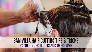 Razor Undercut Tutorial Using Razor Over Comb Technique [upl. by Anahcra301]