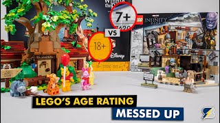 Why LEGOs age rating is messed up  7 Bro Thor vs 18 Winnie The Pooh [upl. by Ennoryt]