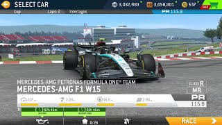 First 2 Laps at Interlagos with Mercedes AMG F1 W15 Petronas Team  Real Racing 3 [upl. by Shanleigh493]