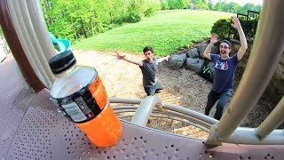 EXTREME PARK BOTTLE FLIPPING [upl. by Llorrac]