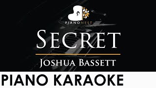 Joshua Bassett  Secret  Piano Karaoke Instrumental Cover with Lyrics [upl. by Christa872]