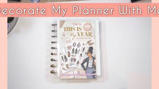 Decorate My Planner With Me [upl. by Heidy]