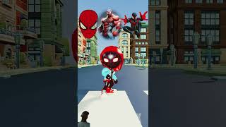 Which side dances better  Random Reverse Battle Between SPIDERMAN Family vs Bad Guy Venom [upl. by Strader]