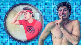 INVADI A PISCINA DOS MAIORES YOUTUBERS DO BRASIL [upl. by Woody460]