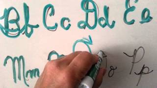 Teach lefties cursive writing Lefty 4 [upl. by Pol]