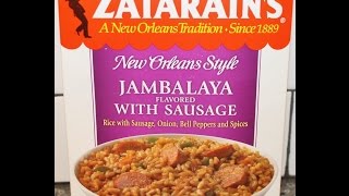 Zatarain’s New Orleans Style Jambalaya Flavored With Sausage Review [upl. by Rojas]