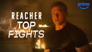 Reachers Top Fight Scenes  REACHER  Prime Video [upl. by Oicatsana149]