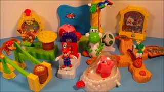 2002 NINTENDO SUPERSTARS SET OF 10 BURGER KING KIDS MEAL TOYS VIDEO REVIEW [upl. by Ninetta]