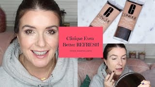 Clinique Even Better Refresh Foundation Review amp Swatches [upl. by Kern]