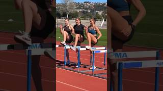 TRAINING WITH THE GIRLS ♥️ hurdle training track [upl. by Brightman]