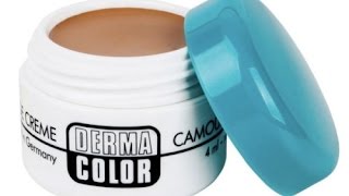 Kryolan Derma Color Camouflage Cream and Fixing Powder Review video [upl. by Seaden]