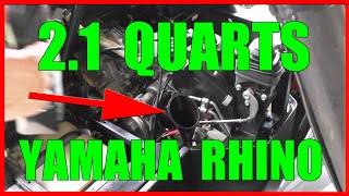 Yamaha Rhino Air Filter Maintenance  How To [upl. by Hnahk]