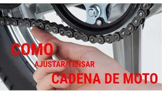 Como AjustarTensar cadena de Moto [upl. by Edahsalof775]