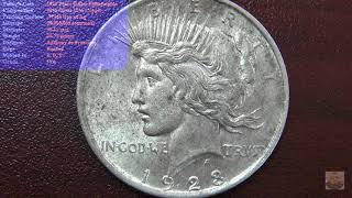 1923 Philadelphia Silver Peace Dollar Coin Review [upl. by Schwejda]